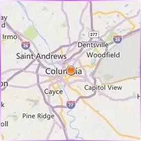 Allen University Location Map