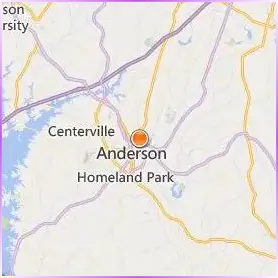 Anderson University Location Map Anderson University Location Map
