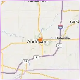 Anderson University Indiana Location Map