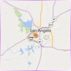 Angelo State University Location Map