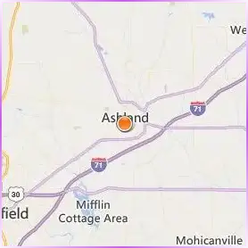 Ashland University Location Map Ashland University Location Map