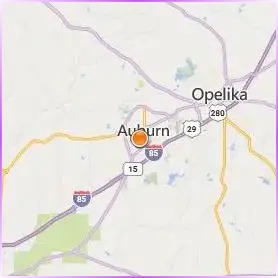 Auburn University Location Map Auburn University Location Map