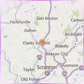 Clarks Summit University Location Map