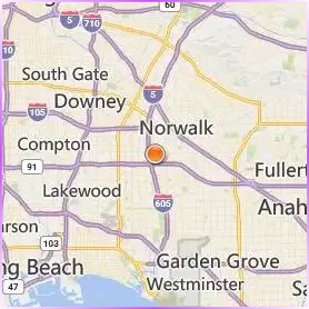 Cerritos College Location Map
