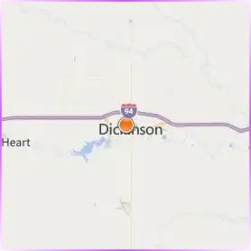Dickinson State University Location Map