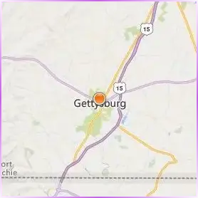 Gettysburg College Location Map Gettysburg College Location Map