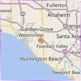 Golden West College Location Map