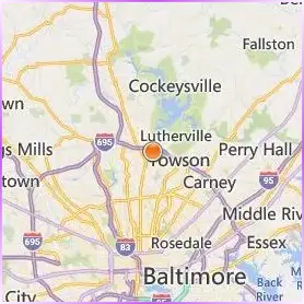 Goucher College Location Map