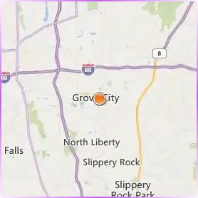 Grove City College Location Map Grove City College Location Map