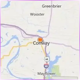 Hendrix College Location Map