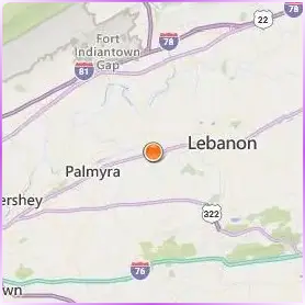 Lebanon Valley College Location Map