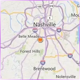 Lipscomb University Location Map