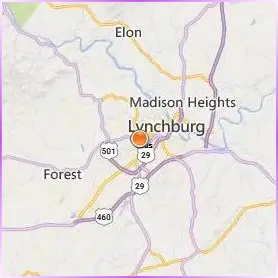 University of Lynchburg Location Map University of Lynchburg Location Map