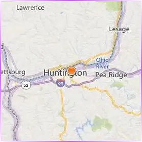 Marshall University Location Map