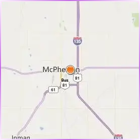 McPherson College Location Map