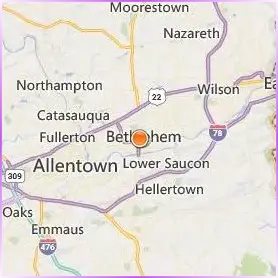 Moravian University Location Map Moravian University Location Map