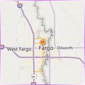 North Dakota State University Location Map