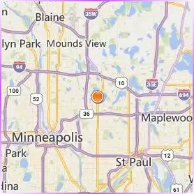 University of Northwestern St Paul Location Map