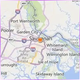 Savannah College of Art and Design Location Map