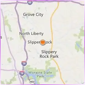 Slippery Rock University of Pennsylvania Location Map Slippery Rock University of Pennsylvania Location Map