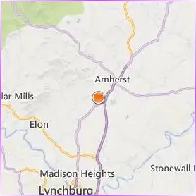 Sweet Briar College Location Map
