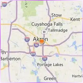 University of Akron Location Map