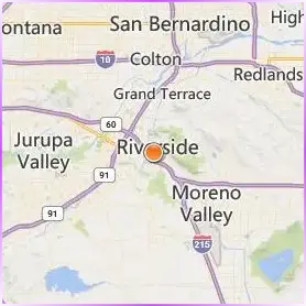 University of California Riverside Location Map