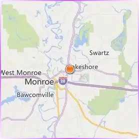 University of Louisiana at Monroe Location Map University of Louisiana at Monroe Location Map