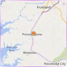 University of Maryland Eastern Shore Location Map