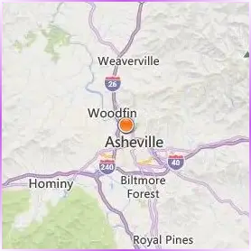 University of North Carolina at Asheville Location Map University of North Carolina at Asheville Location Map