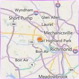University of Richmond Location Map