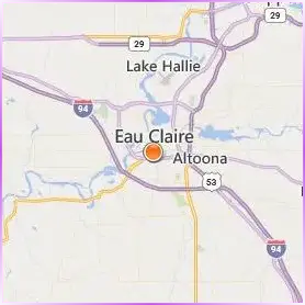 University of Wisconsin Eau Claire Location Map