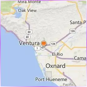 Ventura College Location Map Ventura College Location Map